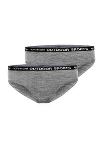 Набор из 2 женских трусов из мериноса «Олбери» Normani, серый