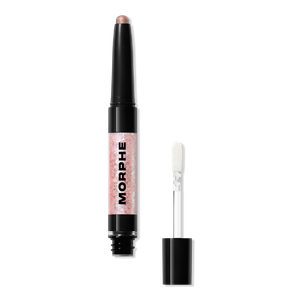 Кремово-жидкие тени-карандаш с двойным финишем Mixed Signals Morphe, Lover/Fighter (baby pink & silver duochrome/rose gold shimmer)