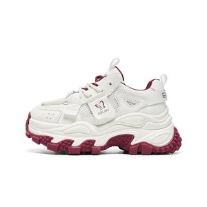 EBLAN Женские низкие массивные кроссовки бело-голубые, цвет White Blue