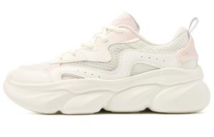 QIAODAN Нескользящие износостойкие низкие повседневные туфли женские бежево-розовые