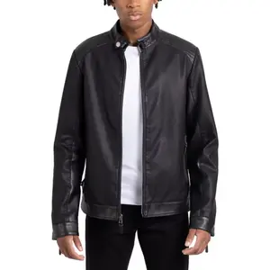 Мужская гоночная куртка из искусственной кожи Xray, черный