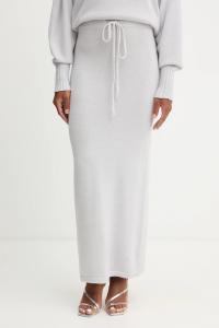 Шерстяная юбка Twinset, серый