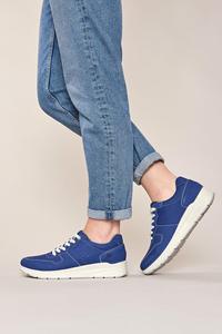 Кроссовки на шнуровке из нубука 'Kazoo' Moshulu, синий