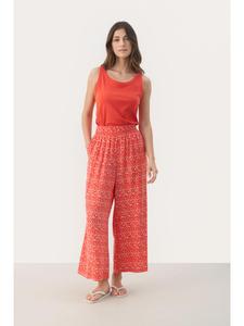 Повседневные брюки AlfiPW Easy fit с графическим принтом Mandarin Red PART TWO