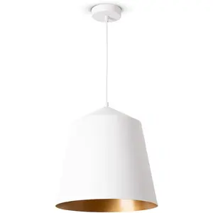 Потолочная лампа Jackson E27 для гостиной и столовой, порошковое покрытие, индустриальный дизайн, E27 Paco Home, белый