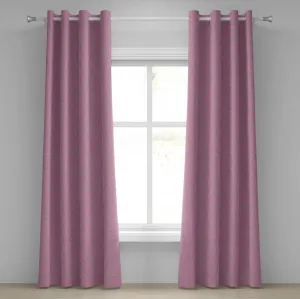 Шторы на люверсах ABAKUHAUS с цветочным рисунком, крупные серые цветочные лепестки на падающих листьях - графика в природном стиле на розовом фоне, декоративные двухпанельные шторы, 280 см x 260 см, розово-серый Abakuhaus