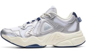 PEAK Тайчи P2K массивные кроссовки с амортизацией, отскоком, износостойкие низкие повседневные мужские бело-серебристые сапфирово-синие, цвет White Silver Sapphire Blue