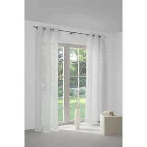 Штора Sunday с люверсами, 1 шт. Wirth, белый