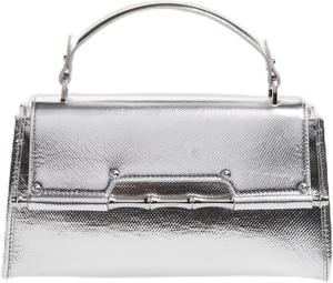 Iris Metallic кожаная сумка с верхней ручкой GUESS, Silver