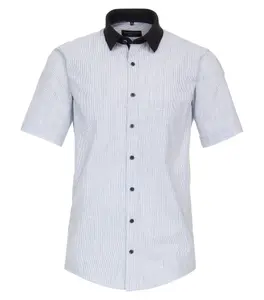 Рубашка CASAMODA с короткими рукавами "Повседневная рубашка CASAMODA с короткими рукавами в полоску ", голубой