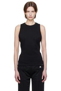 Приталенный топ Courrèges, черный