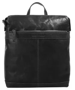 Рюкзак для ноутбука Spikes & Sparrow, натуральная кожа, черный