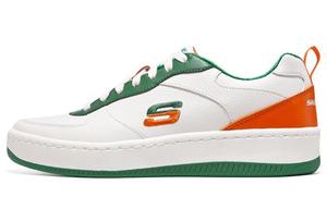 Кроссовки для скейтбординга Sport Court 92 мужские с низким верхом белые/зеленые/оранжевые Skechers