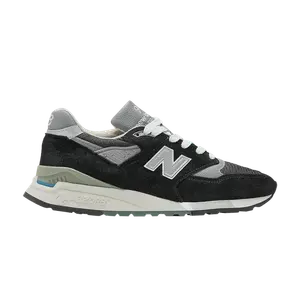 Кроссовки 998 Made in USA, цвет Black Silver