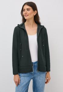 Толстовка Cecil Zip-up sweatshirt, Grün/Dark Green