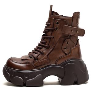 Ботинки Мартин 7 см женские Jay, коричневый