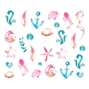 Наклейки для ногтей на водной основе № BN 1813, AllePaznokcie