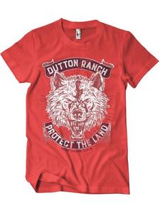 Футболка красного цвета yellowstone