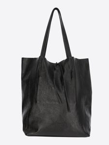 Сумка-шоппер SevaBags  Tasche Damen in Metallic Echtleder, черный