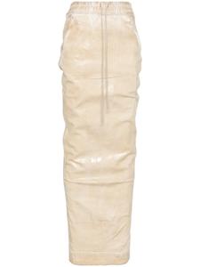 Rick Owens DRKSHDW юбка макси Pillar, нейтральный