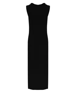 Стильное вязаное платье с украшениями Kocca, черный