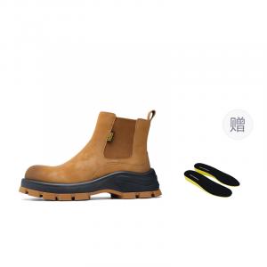 FAIRWHALE Челси ботинки 6 см мужские жёлтые - жёлтый (подарок в комплекте), цвет Yellow (Gift Included)