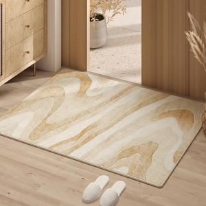 AOVOC Ковер 50х80 см из ПВХ в японском стиле, для прихожей, Natural Wood Style, Wooden Lane - Door Mat - 05