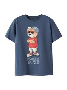 NAME IT Футболка 'NKMDOBS' в цвете индиго