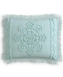 Легкое покрывало Lotus шенилл, двуспальное Beatrice Home Fashions, blue