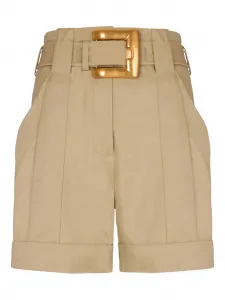 Шорты с поясом Balmain, бежевый