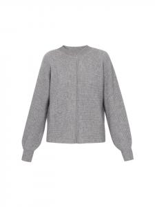 Женский свитер серого меланжа DreiMaster Vintage
