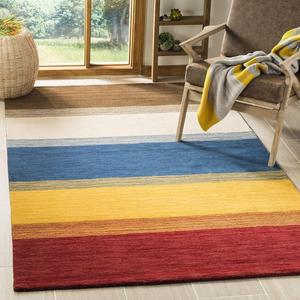 Ковер SAFAVIEH, 183 x 275 см, Himalaya Collection - , Orange & Multi, ручной работы из шерсти, идеально для помещений с высокой проходимостью в гостиной, спальне (HIM581A)