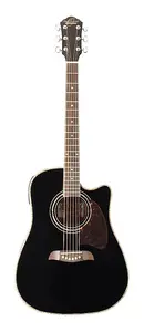 Акустическая гитара Oscar Schmidt OG2CEB Cutaway Dreadnought. Черная