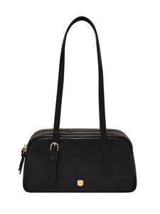 Женская кожаная сумка через плечо Fossil, черная, с отделением для смартфона, ZB11223001