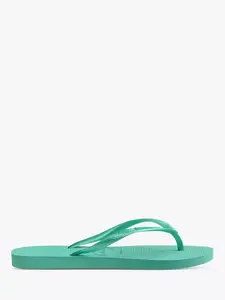 Шлепанцы Havaianas Slim, цвет metallic/green