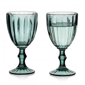 Mondex Набор из 4 стаканов Elise Stripes, зеленый, 9x9x17 см