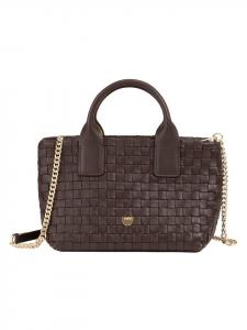 DuDu Сумка Ibiza, кожа, 22 см, кофейно-коричневого цвета