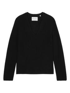Marc O'Polo свитер с V-образным вырезом, черный