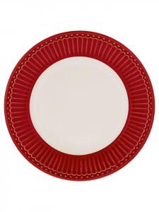 Тарелка Алиса красная, маленькая, 17,5 см Greengate