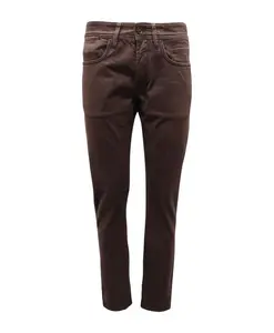 Итальянские джинсовые брюки, произведено в Италии. Siviglia, коричневый
