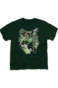 Футболка с коротким рукавом для подростков "Летучий корпус Лиги справедливости Америки" Gildan, зеленый