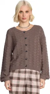 Кардиган Volcom Women's Snug Lyfe — свободный крой, вязаный, с круглым вырезом и спущенными плечами