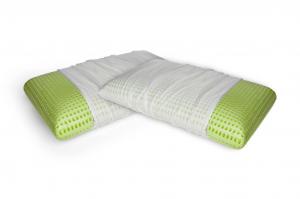 Talamo Italia Комплект из 4-х постельных подушек, 100% Италия, съемная «мыльная» подушка из перфорированной пены с эффектом памяти, гипоаллергенная и дышащая, 70x40xh16 см Dmora, белый