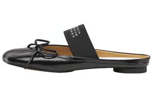 Балетки Mm6 Maison Margiela Anatomic Numbers с ремешком, черный