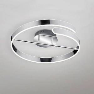 Светодиодный потолочный светильник Reality Leuchten Parma, железо - 1-пламень - серебро