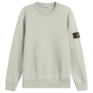 Толстовка с круглым вырезом, окрашенная в готовом виде Stone Island, Sage