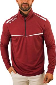 Джемпер Columbia Golf Omni-Wick Scorecard с длинным рукавом и застежкой-молнией 1/4, Beet