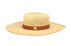 Женская соломенная шляпа beige Valentino, бежевый