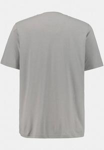 Базовая футболка GROSSE GRÖSSEN BIS 7XL  IM DOPPELPACKHENLEY RUNDHALSAUSSCHNITT KNOPFLEISTE JP1880, цвет Mottled Grey