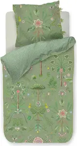 Постельное белье PIP STUDIO Bamboleo, зеленое, 135x200 см (1 комплект) PiP Studio